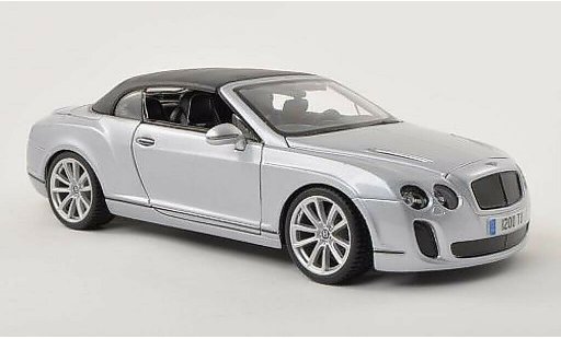 Bentley Continental Supersports Convertible 1/18 Burago grey-grey diecast model cars