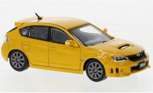 Subaru Impreza 1/64 BM Creations WRX STI metallise yellow 2009 diecast model cars