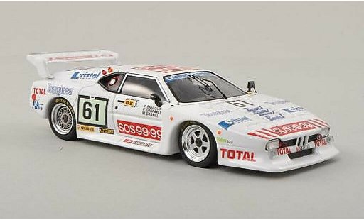 Bmw M1 1982 1/43 Spark No.61 24h Le Mans /F.Gasparetti diecast model cars