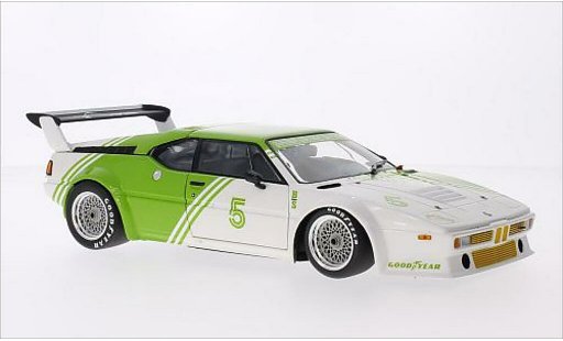 Bmw M1 1980 1/18 Minichamps E26 white/green No.5 diecast model cars