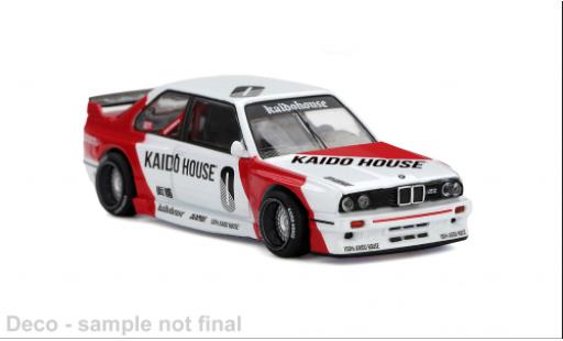 Diecast model cars Bmw M3 (E30) KH REDBORO rot/weiss 1989 1/64 Mini GT