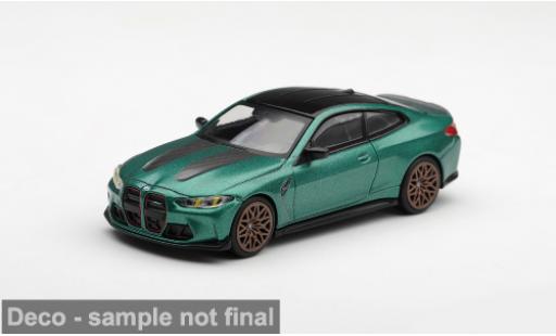 Diecast model cars Bmw M4 coupe (G82) green 2024 1/64 Mini GT