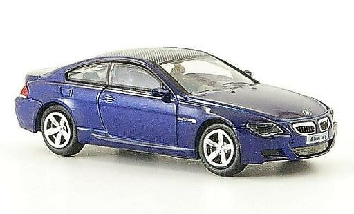 Bmw M6 Coupe 1/87 Ricko E63 blue 2006 diecast model cars