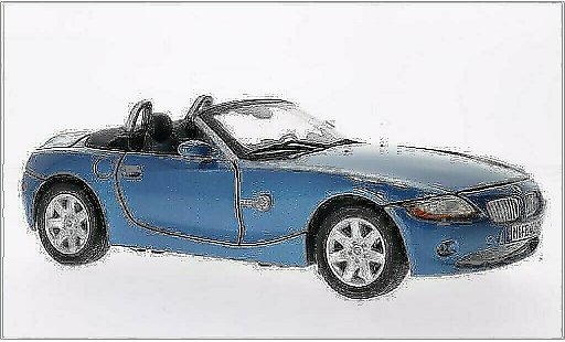 Bmw Z4 roadster 1/18 Motormax E85 metallic blue diecast model cars