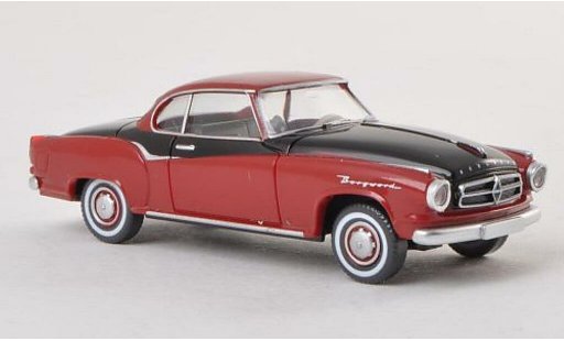 Borgward Isabella coupe 1/87 Wiking red/black diecast model cars