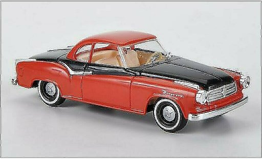 Borgward Isabella berline 1/87 Busch red/black 1958 diecast model cars