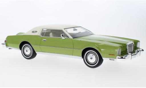 Diecast model cars Lincoln Continental 1/18 BoS Models Mark IV metallise vert/white 1974 Lincoln Continental 1/18 BoS Models Mark IV metallise vert/white 1974 diecast model cars