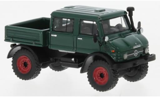 Diecast model cars Mercedes Unimog 1/87 BoS Models U416 DoKa green foncé 1977 Mercedes Unimog 1/87 BoS Models U416 DoKa green foncé 1977 diecast model cars