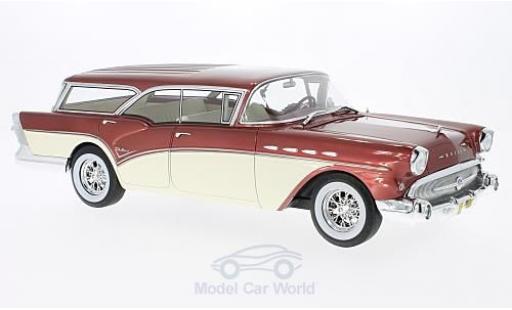 Diecast model cars Buick Century 1/18 BoS Models Caballero Estate metallic red/beige 1957 ohne Vitrine Buick Century 1/18 BoS Models Caballero Estate metallic red/beige 1957 ohne Vitrine diecast model cars