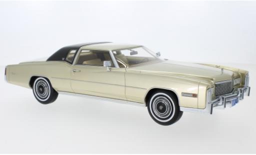 Diecast model cars Cadillac Eldorado 1/18 BoS Models Coupe gold/matt-black 1976 Cadillac Eldorado 1/18 BoS Models Coupe gold/matt-black 1976 diecast model cars