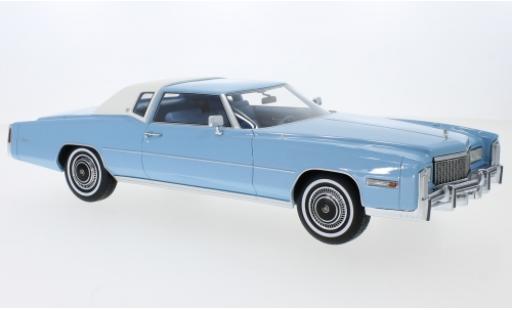 Diecast model cars Cadillac Eldorado 1/18 BoS Models metallic blue/white 1976 Cadillac Eldorado 1/18 BoS Models metallic blue/white 1976 diecast model cars