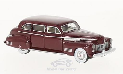 Diecast model cars Cadillac Fleetwood 1/87 BoS Models 75 Touring Sedan metallic red 1941 Cadillac Fleetwood 1/87 BoS Models 75 Touring Sedan metallic red 1941 diecast model cars