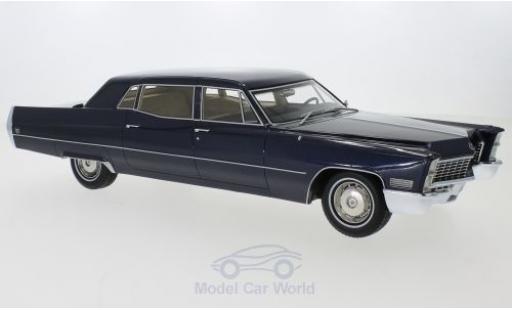 Diecast model cars Cadillac Fleetwood 1/18 BoS Models Series 75 Limousine metallic blue 1967 Cadillac Fleetwood 1/18 BoS Models Series 75 Limousine metallic blue 1967 diecast model cars