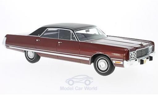 Diecast model cars Chrysler New Yorker 1/18 BoS Models Brougham metallic red/black 1973 Chrysler New Yorker 1/18 BoS Models Brougham metallic red/black 1973 diecast model cars