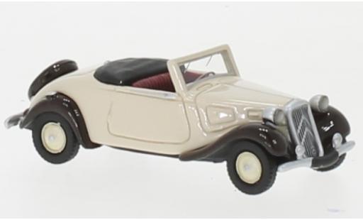 Citroen Traction 1/87 BoS Models Avant Cabriolet beige/brown 1936 diecast model cars
