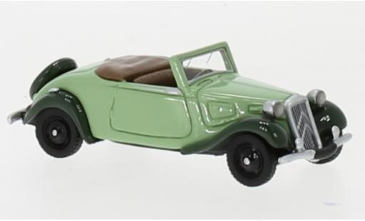 Citroen Traction 1/87 BoS Models Avant Cabriolet green/green 1936 diecast model cars