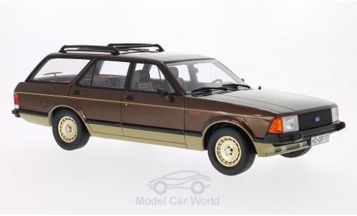 Diecast model cars Ford Granada 1/18 BoS Models MKII Turnier metallic brown/gold 1980 Ford Granada 1/18 BoS Models MKII Turnier metallic brown/gold 1980 diecast model cars