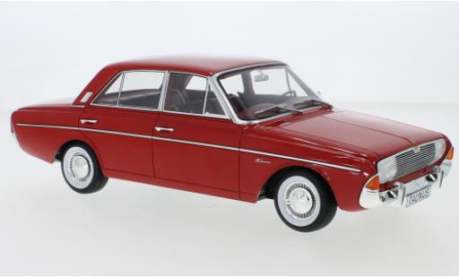 Diecast model cars Ford Taunus 1/18 BoS Models 20M (P5) red 1965 Ford Taunus 1/18 BoS Models 20M (P5) red 1965 diecast model cars