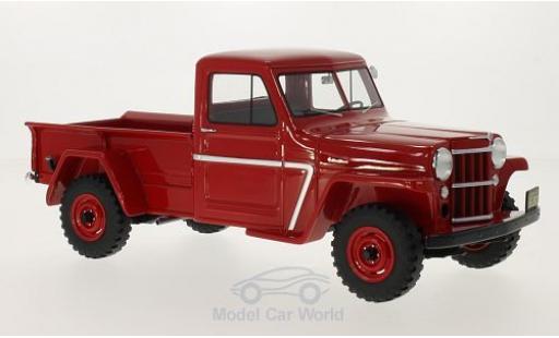 Diecast model cars Jeep Willys 1/18 BoS Models Pick Up red 1954 Jeep Willys 1/18 BoS Models Pick Up red 1954 diecast model cars