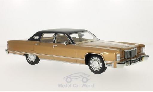 Diecast model cars Lincoln Continental 1/18 BoS Models Sedan metallic brown 1975 ohne Vitrine Lincoln Continental 1/18 BoS Models Sedan metallic brown 1975 ohne Vitrine diecast model cars