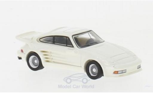 Diecast model cars Porsche 930 Turbo 1/87 BoS Models 911 Turbo Gemballa Avalanche metallic white 1986 Porsche 930 Turbo 1/87 BoS Models 911 Turbo Gemballa Avalanche metallic white 1986 diecast model cars