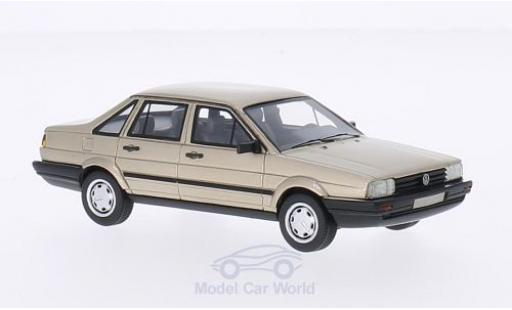 Volkswagen Passat 1/43 BoS Models /Santana metallic beige 1986 diecast model cars