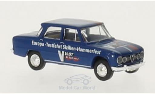 Diecast model cars Alfa Romeo Giulia 1/87 Brekina 1600 Europa-Testfahrt Sizilien-Hammerfest Alfa Romeo Giulia 1/87 Brekina 1600 Europa-Testfahrt Sizilien-Hammerfest diecast model cars