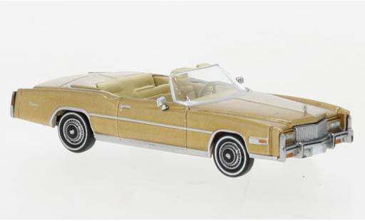 Diecast model cars Cadillac Eldorado 1/87 Brekina Convertible metallise beige 1976 Cadillac Eldorado 1/87 Brekina Convertible metallise beige 1976 diecast model cars
