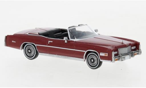 Diecast model cars Cadillac Eldorado 1/87 Brekina Convertible metallise red foncé 1976 Cadillac Eldorado 1/87 Brekina Convertible metallise red foncé 1976 diecast model cars