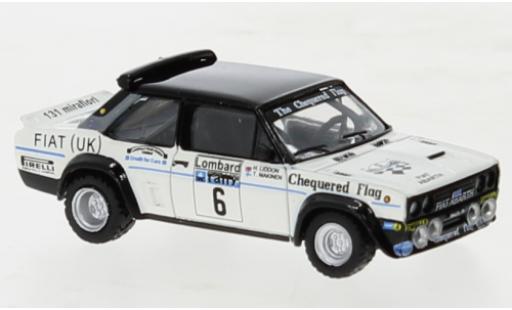 Fiat 131 1/87 Brekina Abarth No.6 UK RAC Rally 1977 diecast model cars