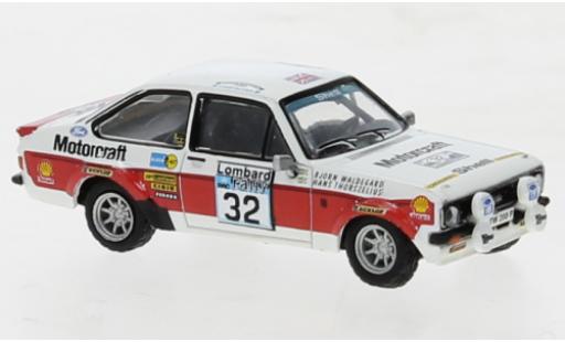 Diecast model cars Ford Escort 1/87 Brekina RS 1800 No.32 Rallye RAC Lombard 1976 Ford Escort 1/87 Brekina RS 1800 No.32 Rallye RAC Lombard 1976 diecast model cars