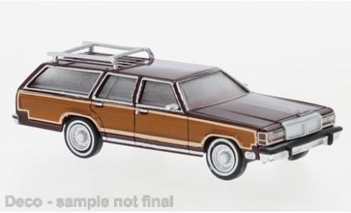 Diecast model cars Ford LTD 1/87 Brekina Country Squire metallise red/Dekor 1979 Ford LTD 1/87 Brekina Country Squire metallise red/Dekor 1979 diecast model cars
