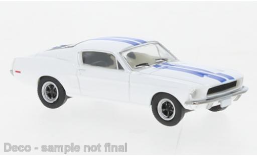 Diecast model cars Ford Mustang 1/87 Brekina Fastback white/blue 1968 Ford Mustang 1/87 Brekina Fastback white/blue 1968 diecast model cars