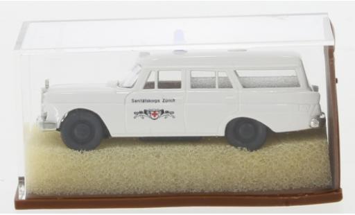 Mercedes 190 1/87 Brekina c KTW --Archivmodell de - 90er-Jahren-- Sanitätskorps Zürich 1960 diecast model cars