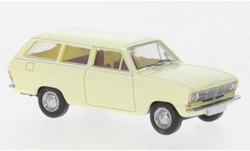 Diecast model cars Opel Kadett 1/87 Brekina B Caravan yellow clair 1965 Opel Kadett 1/87 Brekina B Caravan yellow clair 1965 diecast model cars
