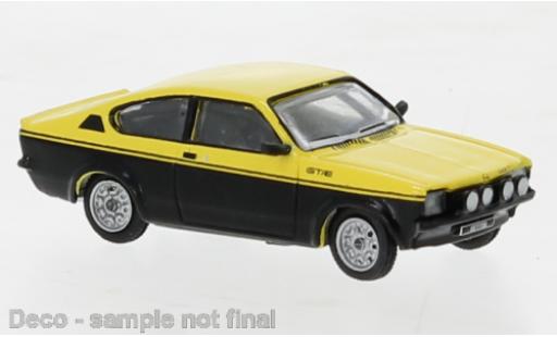 Diecast model cars Opel Kadett 1/87 Brekina C GT/E yellow clair/black 1974 Opel Kadett 1/87 Brekina C GT/E yellow clair/black 1974 diecast model cars