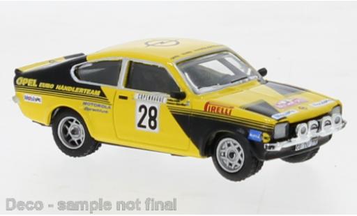 Diecast model cars Opel Kadett 1/87 Brekina C GT/E No.28 Rallye Monte Carlo 1976 Opel Kadett 1/87 Brekina C GT/E No.28 Rallye Monte Carlo 1976 diecast model cars