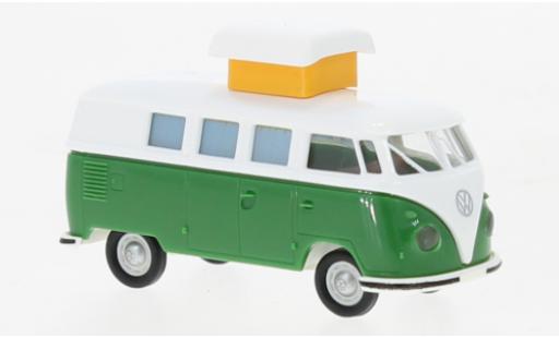 Volkswagen T1 1/87 Brekina b Camper white/green 1960 diecast model cars