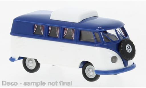 Volkswagen T1 1/87 Brekina b Camper blue/white 1960 diecast model cars