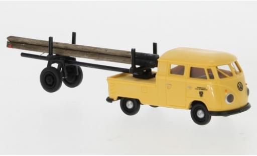 Diecast model cars Volkswagen T1 1/87 Brekina b Doka avec Trailer Autrichien Post 1960 Volkswagen T1 1/87 Brekina b Doka avec Trailer Autrichien Post 1960 diecast model cars