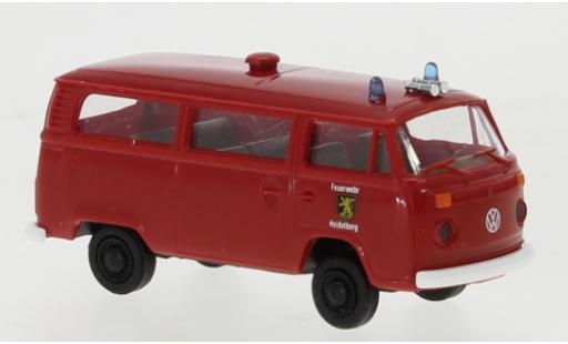 Diecast model cars Volkswagen T2 1/87 Brekina camionnette pompiers Heidelberg 1972 Volkswagen T2 1/87 Brekina camionnette pompiers Heidelberg 1972 diecast model cars