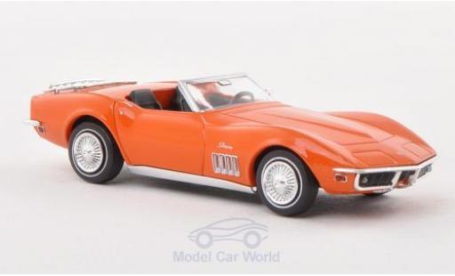 Diecast model cars Chevrolet Corvette 1/87 Brekina C3 Cabrio mit Gepäckträger orange Chevrolet Corvette 1/87 Brekina C3 Cabrio mit Gepäckträger orange diecast model cars