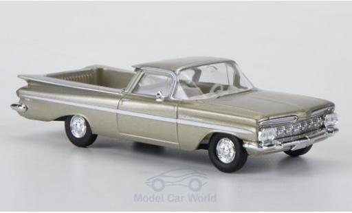 Diecast model cars Chevrolet El Camino 1/87 Brekina metallic beige/white Chevrolet El Camino 1/87 Brekina metallic beige/white diecast model cars