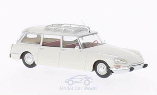 Diecast model cars Citroen DS 1/87 Brekina Break white Citroen DS 1/87 Brekina Break white diecast model cars