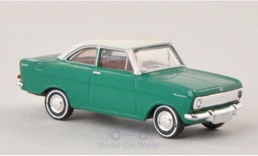 Diecast model cars Opel Kadett 1/87 Brekina A Coupe green/white Opel Kadett 1/87 Brekina A Coupe green/white diecast model cars