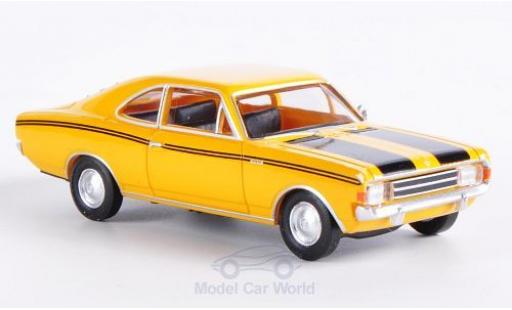 Diecast model cars Opel Rekord 1/87 Brekina C Coupe yellow/black Opel Rekord 1/87 Brekina C Coupe yellow/black diecast model cars