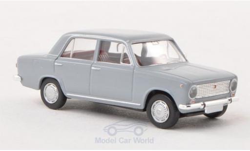 Fiat 124 1/87 Brekina grey diecast model cars