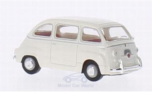 Fiat Multipla 1/87 Brekina white diecast model cars