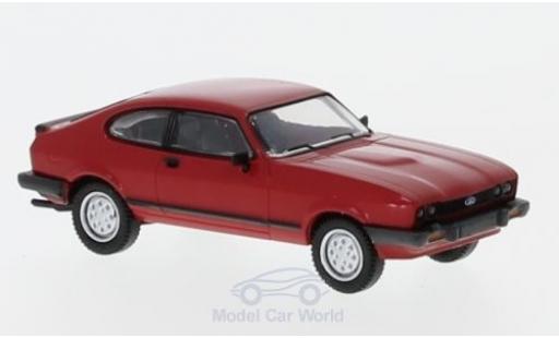 Diecast model cars Ford Capri 1/87 Brekina MKIII red 1981 Ford Capri 1/87 Brekina MKIII red 1981 diecast model cars