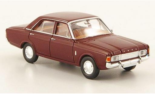 Diecast model cars Ford Taunus 1/87 Brekina 17M (P7b) red 1969 Ford Taunus 1/87 Brekina 17M (P7b) red 1969 diecast model cars